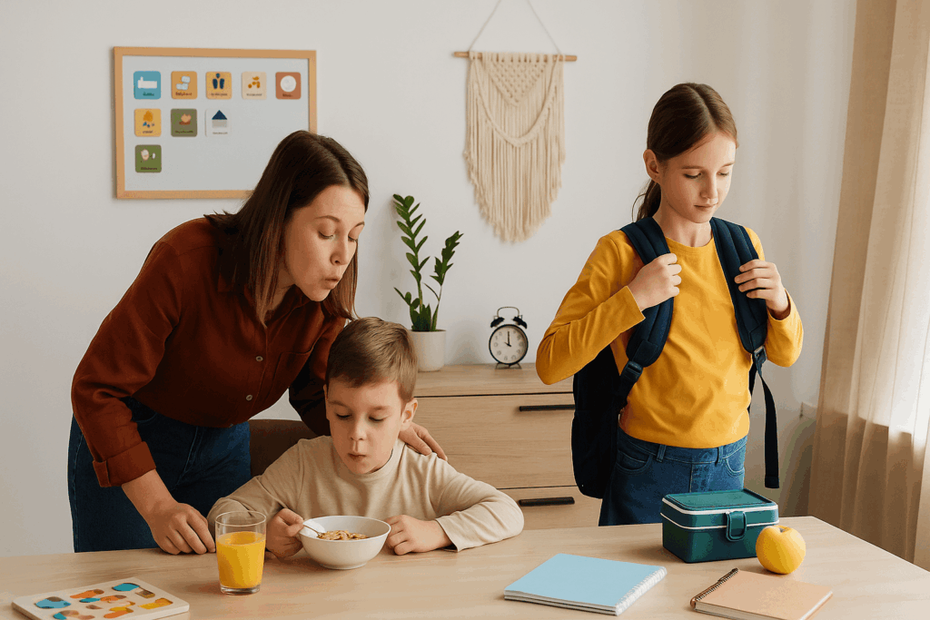 Morgenroutine mit Kindern Checkliste