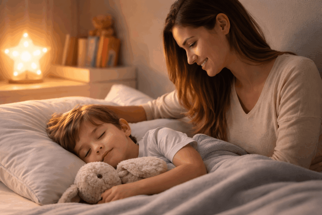 Leichter einschlafen: sanfte Abendrituale für Kinder