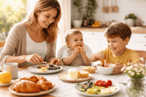 ruhig frühstücken mit Kindern