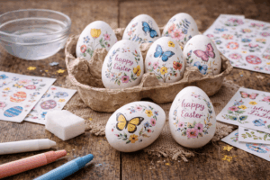 Ostereier bemalen: Temporäre Tattoos