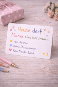 „Heute bestimme ich“-Karte