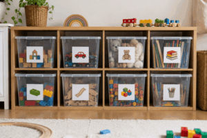 Ordnung halten mit Kindern funktioniert nur mit einfachen Systemen