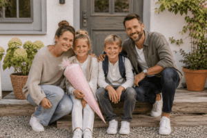 Mache ein Familienfoto zur Tradition