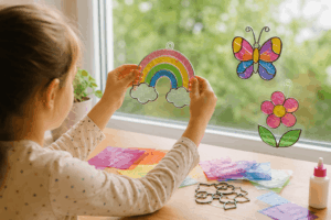 Schultüte befüllen: Fensterbilder