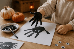 Handabdruck-Spinne